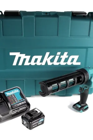 Achat Immédiat Pistolet à cartouche à batterie Makita CG 100 DSM1AK 10,8V pour cartouches 310ml en étui + 1x batterie 4,0Ah + chargeur