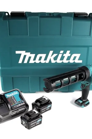 Pistolet à cartouche à batterie Makita CG 100 DSMAK 10,8V pour cartouches 310ml en étui + 2x batterie 4,0Ah + chargeur Expédition Rapide