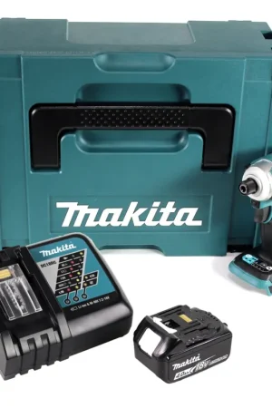 Authentique Makita DTD 171 RM1J clé à chocs sans fil 18 V 180 Nm 1/4" sans balai + 1x batterie 4,0 Ah + chargeur + Makpac
