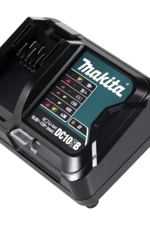Makita DC 10 SB Chargeur rapide pour batteries Li-Ion 10,8 - 12V ( 197363-4 ) Offre Spéciale