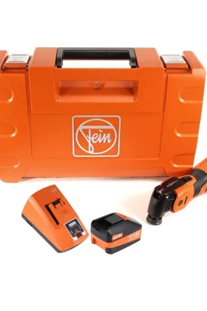 Solde FEIN AFSC 18 QSL SuperCut Machine oscillante sans fil 18V SLM ( 71292760000 ) Set + Coffret de transport + 1x Batterie 6,0 Ah + Chargeur