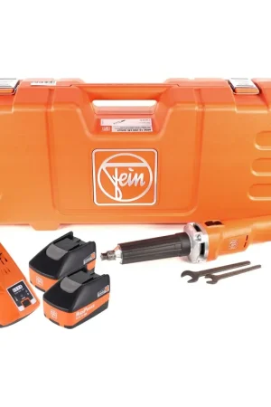 Super Prix FEIN AGSZ 18-280 LBL Meuleuse droite sans fil 18V ( 71230162000 ) Set + Coffret de transport + 2x Batteries High Powe 5,2 Ah + Chargeur