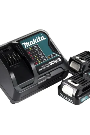 Makita Power Source Kit 12V: 2x BL1021B Batteries 2,0Ah + DC10SB Chargeur Dernière Chance
