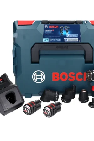 Offre Limitée Bosch GSR 12V-35 FC Professional perceuse-visseuse sans fil 12 V 35 Nm sans balais + 2x batteries 3,0 Ah + chargeur + L-Boxx