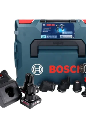 Authentique Bosch GSR 12V-35 FC Professional perceuse-visseuse sans fil 12 V 35 Nm sans balais + 2x batteries 6,0 Ah + chargeur + L-Boxx