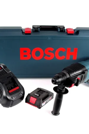 Bosch GBH 18V-26 D Marteau perforateur sans fil 18V 2,6J SDS-Plus + Coffret de transport + 1x Batterie 2,0Ah + Chargeur Réduction