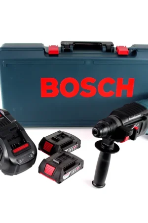 Affaire À Saisir Bosch GBH 18V-26 D Marteau perforateur sans fil 18V 2.6J SDS-Plus + Coffret professionnel + 2x Batterie 2.0Ah + Chargeur