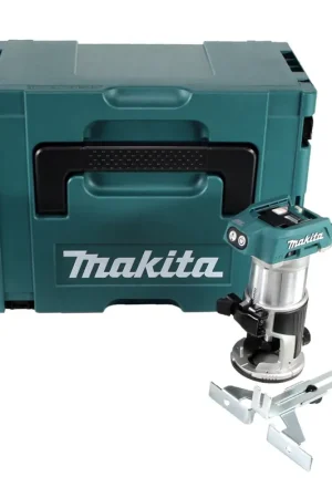 Prix Réduit Makita DRT 50 ZJ Fraiseuse multifonction sans fil brushless 18V + Coffret Makpac 3 - sans batterie ni chargeur