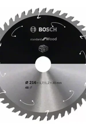 Petit Prix Bosch Lame de scie circulaire Standard pour bois 216 x 1,7 x 30 mm - 48 dents ( 2608837723 )