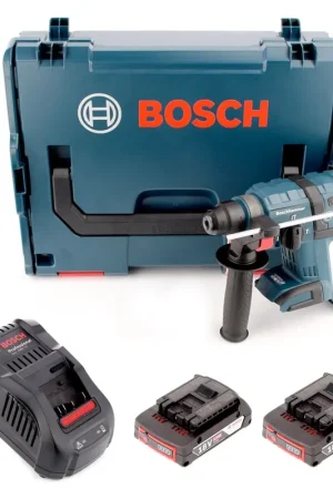 Usine Directe Bosch GBH 18 V-EC 18V 1.7J SDS plus Marteau perforateur sans fil sans balais + 2x Batterie 2.0 Ah + Chargeur + L-Boxx