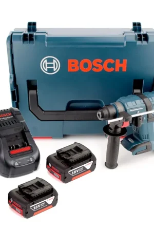 Satisfait Ou Remboursé Bosch GBH 18 V-EC 18V 1.7J SDS-Plus Marteau perforateur sans fil sans balais + 2x Batteries 3.0Ah + Chargeur rapide + L-Boxx