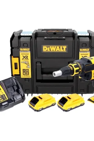 Dernière Chance DeWalt DCF 620 L2 Visseuse sans fil à cloison sèche 18V 1/4" Brushless + 2x Batteries 3,0Ah + Chargeur rapide + Coffret de transport