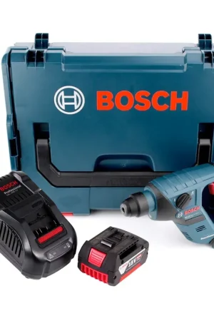 Marteau perforateur à batterie Bosch GBH 18 V-LI 18V 1J SDS plus + 1x batterie 5,0Ah + chargeur + L-Boxx Offre Exclusive