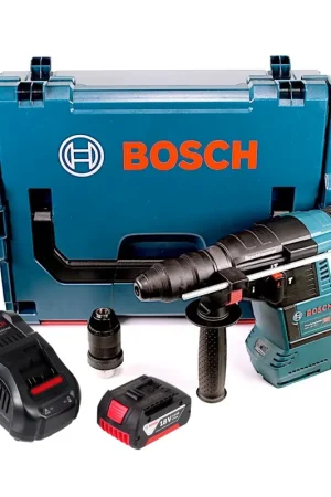 Bosch GBH 18V-26 F Marteau perforateur sans fil 18V 2,6J brushless SDS plus + 1x batterie 3,0Ah + chargeur rapide + L-Boxx Haute Qualité