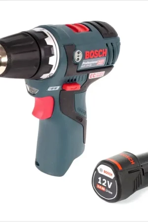 Perceuse-visseuse sans fil Bosch GSR 12V-20 12V 20Nm sans balais + 1x batterie 3,0Ah - sans chargeur Offre Limitée