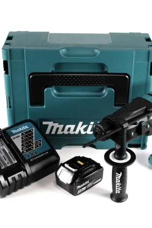 Dernier Modèle Makita DHR 182 RF1J perceuse à percussion sur batterie 18V 1,7J SDS plus brushless + 1x batterie 3,0Ah + chargeur + Makpac
