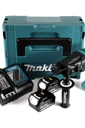 Haute Qualité Makita DHR 182 RMJ perceuse à percussion sur batterie 18V 1,7J SDS plus brushless + 2x batterie 4,0Ah + chargeur + Makpac
