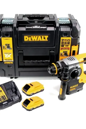 DeWalt DCH 273 L2 marteau combiné à batterie 18V 2.1J SDS-Plus brushless + 2x batterie 3.0Ah + chargeur + TSTAK Offre Du Jour