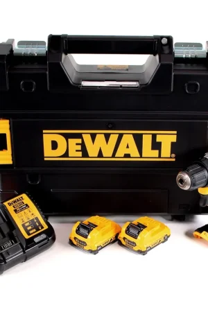 DeWalt DCD701L2 Perceuse visseuse sans fil 12V 57,5Nm Brushless + 2x Batteries 3,0Ah + Chargeur + Coffret Authentique