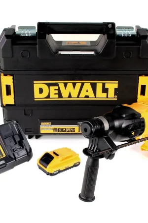 Réduction DeWalt DCH 133 L1 marteau combiné à batterie 18V 2,6J SDS plus brushless + 1x batterie 3,0Ah + chargeur + TSTAK