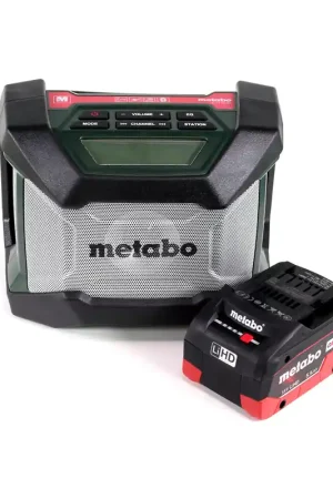 Achat Immédiat Radio de chantier à batterie Metabo R 12-18 BT (600777850) + 1x batterie 5,5 Ah, sans chargeur