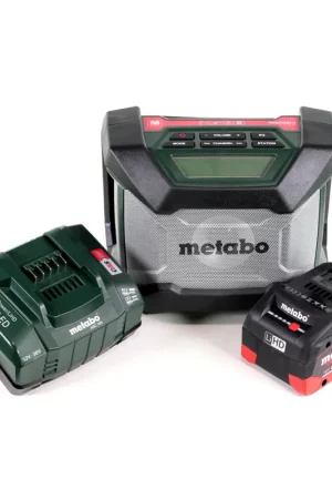 Radio de chantier à batterie Metabo R 12-18 BT (600777850) + 1x batterie 5,5 Ah + chargeur Paiement Sécurisé