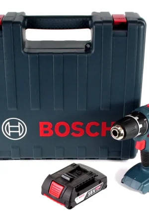 Offre Du Jour Bosch GSR 18V-21 Perceuse-Visseuse sans fil 18V 55Nm + 1x Batterie 2,0Ah + Coffret de transport - sans chargeur