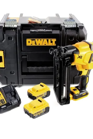 Usine Directe Cloueuse sans fil DeWalt DCN 660 M2 18 V 32 - 63 mm sans balais + 2 batteries 4,0 Ah + chargeur + coffret