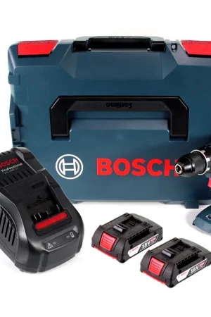 Nouvel Arrivage Bosch GSR 18V-28 Perceuse visseuse sans fil Professional 18 V 63 Nm + 2x Batteries 2,0 Ah + Chargeur + Coffret de transport