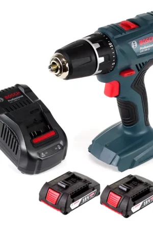 Expédition Rapide Perceuse-visseuse sans fil Bosch GSR 18V-21 18V 55Nm + 2x batteries 2,0Ah + chargeur