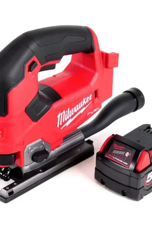 Pas Cher Milwaukee M18 FJS-501 Scie sauteuse 18V Brushless + 1x batterie 5,0Ah - sans chargeur