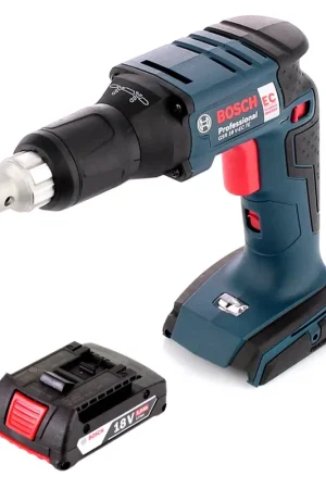 Visseuse à cloison sèche sans fil Bosch GSR 18 V-EC TE 18V 1/4" 25Nm sans balais + 1x batterie 2,0Ah - sans chargeur Bon Plan