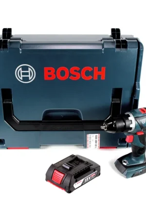 Bosch GSR 18V-60 C Perceuse-Visseuse sans fil 18V 60Nm Brushless + 1x Batterie 2,0Ah + Coffret L-Boxx - sans chargeur Prix Promo