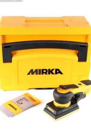 Ponceuse orbitale Mirka DEOS 353 CV 250W brushless + bandes abrasives Grip 81x133mm 50 pièces + systainer Vente Flash