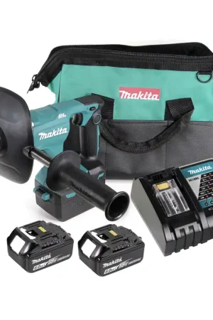 Offre Exclusive Makita DUT 131 RG Mixeur sans fil 18 V brushless + 2x Batteries 6.0 Ah + Chargeur + Sac de transport