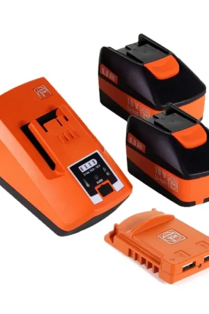 FEIN STARTER SET USB EDITION 18V - 2x Batteries 6,0Ah + Chargeur + USB Adaptateur batterie ( 92604314020 ) Solde