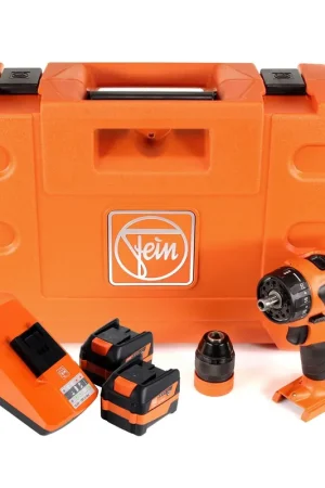Haute Qualité FEIN ASCM 12 Q Select Perceuse-Visseuse à chocs sans fil 12V 40Nm Brushless + 2x Batteries 6,0Ah + Coffret de transport + Chargeur