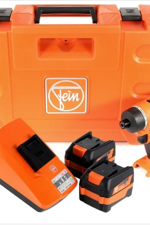 Prix Cassé FEIN ABSU 12 W4 Perceuse-Visseuse sans fil 12V 20Nm - 2 vitesses + 2x Batteries 6,0Ah 12V + Chargeur + Coffret de transport