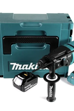 Makita DHR 182 G1J perceuse à percussion sans fil 18V 1,7J SDS plus brushless + 1x batterie 6,0Ah + Makpac - sans chargeur Meilleur Prix