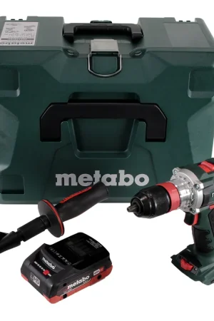 Dernier Modèle Metabo BS 18 LTX BL Q I Perceuse-visseuse sans fil 18V 120Nm Brushless + 1x Batterie 4,0Ah + Coffret de transport MetaLoc - sans chargeur