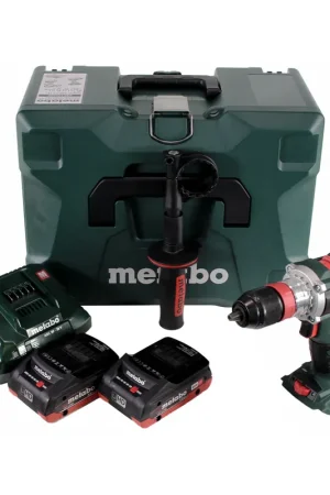 Solde Metabo BS 18 LTX BL Q I Perceuse-visseuse sans fil 18V 120Nm Brushless + 2x Batteries 4,0Ah + Chargeur + Coffret de transport MetaLoc