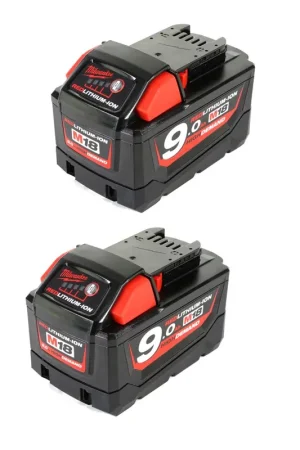 Dernière Chance Kit de démarrage à batterie Milwaukee 18V avec 2x batterie M18 B9 9,0Ah