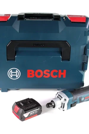 Achat Immédiat Meuleuse droite à batterie Bosch GGS 18 V-LI 18V + 1x batterie 3,0Ah + L-Boxx - sans chargeur