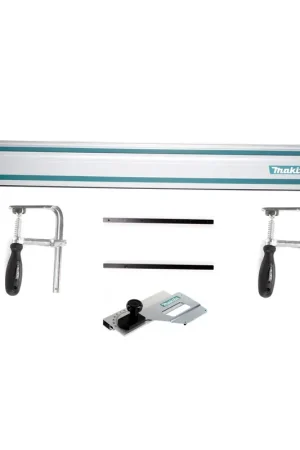 Commander Vite Makita Kit rail de guidage rail de guidage 1400mm + 2x connecteurs de rail de guidage + 2x serre-joints + butée angulaire