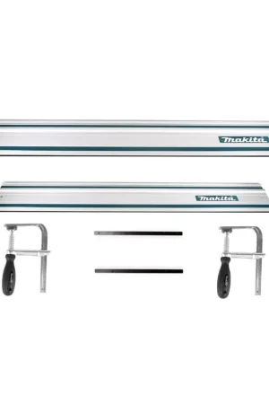 Réduction Makita Kit de rails de guidage Rail de guidage 1400mm + rail de guidage 1000mm + 2x connecteurs de rails de guidage + 2x serre-joints