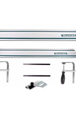 Populaire Makita jeu de rails de guidage rail de guidage 1400 mm + rail de guidage 1000 mm + 2x connecteurs de rail de guidage + 2x pinces à vis + butée d'angle
