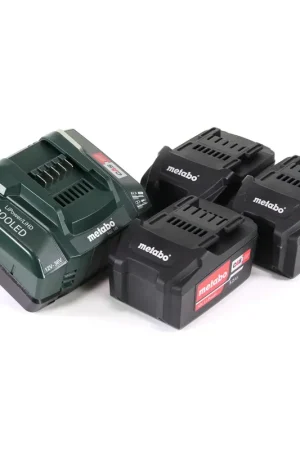 Prix Cassé Metabo Basis Set 18V - 3x Batteries 5,2Ah + Chargeur ASC 145 ( 685048000 )