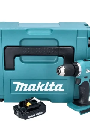Makita DDF 453 A1J Perceuse-visseuse sans fil 18 V 42 Nm + 1x batterie 2,0 Ah + Makpac - sans chargeur Livraison Express