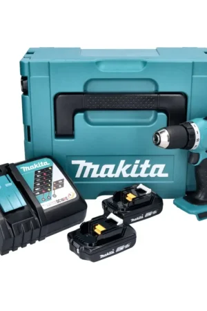 Makita DDF 453 RAJ Perceuse-visseuse sans fil 18 V 42 Nm + 2x batterie 2,0 Ah + chargeur + Makpac Certifié