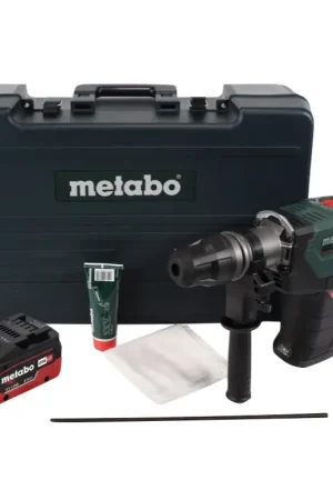 Réduction Metabo KHA 18 LTX BL 40 marteau combiné à batterie 18 V 8,6 J SDS max brushless + 1x batterie 5,5 Ah + coffret - sans chargeur